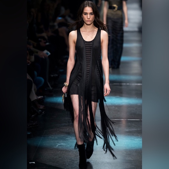 ROBERTO CAVALLI • Runway • Open-Back Fringe  Dress - Picture 2 of 15